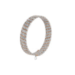 Load image into Gallery viewer, Unique 5-Row Japanese Platinum &amp; Rose Gold Bracelet for Women JL PTB 727
