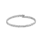 Load image into Gallery viewer, Japanese 2-row Flexible Platinum Bracelet for Women JL PTB 771
