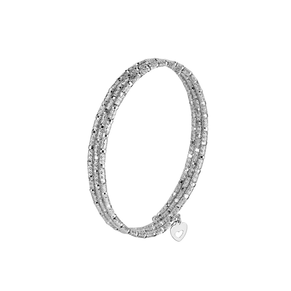 Japanese 3-row Flexible Platinum Bracelet for Women JL PTB 770   Jewelove.US