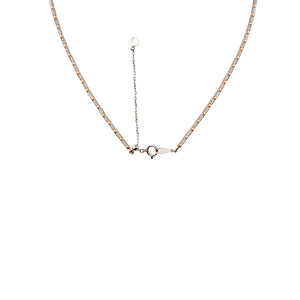 Japanese Sparkling Platinum & Rose Gold Chain for Women JL PT CH 1067
