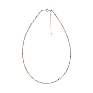 Japanese Sparkling Platinum & Rose Gold Chain for Women JL PT CH 1067
