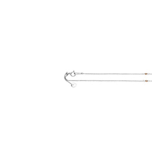 Japanese Plain Platinum Rose Gold Chain for Women JL PT CH 1053