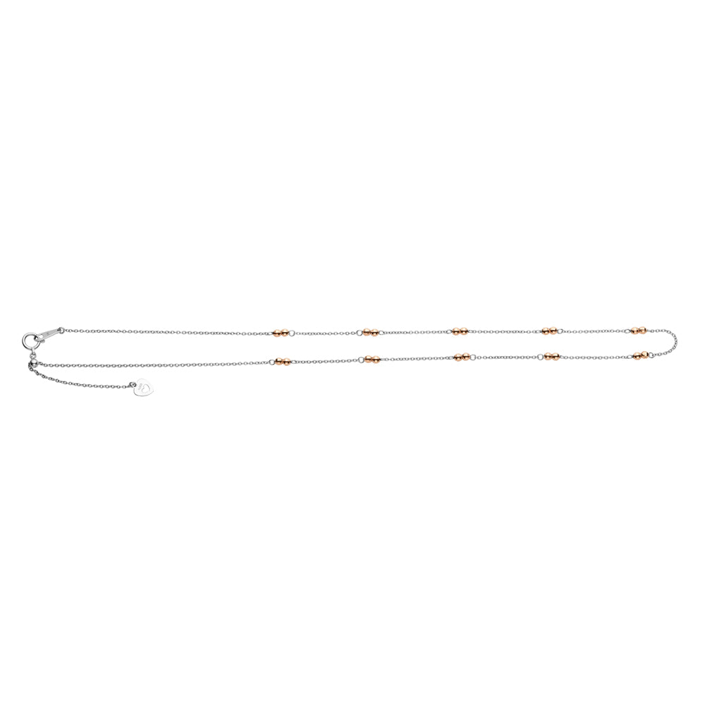 Japanese Platinum Rose Gold Chain for Women JL PT CH 1048