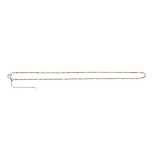 Japanese 2mm Diamond Cut Ball Platinum Rose Gold Chain JL PT CH 1062