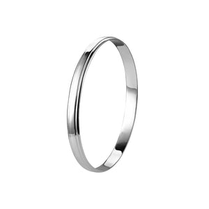 Platinum Kada for Men with Center Slightly Raised JL PTB 762