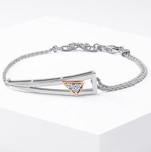 Designer Platinum Evara Rose Gold Diamond Bracelet for Women JL PTB 759