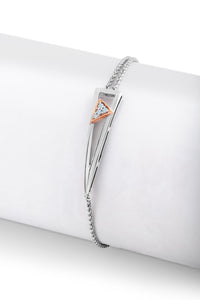 Designer Platinum Evara Rose Gold Diamond Bracelet for Women JL PTB 759   Jewelove.US