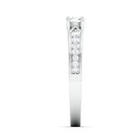 Load image into Gallery viewer, Designer Platinum Solitaire Ring with Diamond Accents JL PT 672
