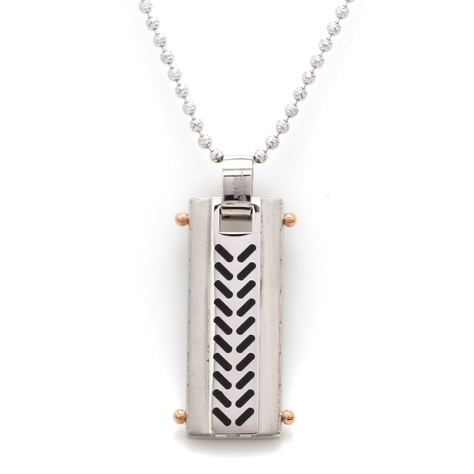 Men of Platinum | Arrow Pendant for Men with a Touch of Rose Gold JL PT P 192