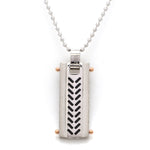 Load image into Gallery viewer, Men of Platinum | Arrow Pendant for Men with a Touch of Rose Gold JL PT P 192   Jewelove.US
