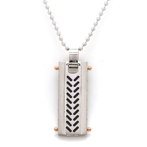 Men of Platinum | Arrow Pendant for Men with a Touch of Rose Gold JL PT P 192