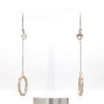 Load image into Gallery viewer, Japanese Platinum Earrings with Rose Gold for Women JL PT E 280   Jewelove.US
