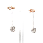 Load image into Gallery viewer, Evara Platinum Rose Gold Earrings for Women JL PT E 254   Jewelove.US
