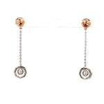 Load image into Gallery viewer, Evara Platinum Rose Gold Earrings for Women JL PT E 254   Jewelove.US
