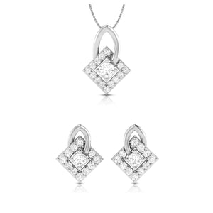 Beautiful Platinum with Diamond Pendant Set for Women JL PT P 2428  Pendant-Set Jewelove.US