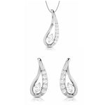 Load image into Gallery viewer, Platinum with Diamond Pendant Set for Women JL PT P 2431

