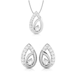 Load image into Gallery viewer, Platinum with Diamond Pendant Set for Women JL PT P 2432
