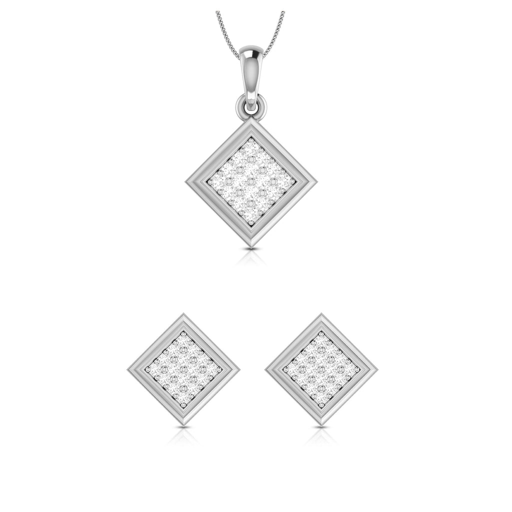 Platinum with Diamond Pendant Set for Women JL PT P 2434  Pendant-Set Jewelove.US