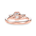 Load image into Gallery viewer, 70-Pointer Emerald Cut Solitaire Diamond Accents 18K Rose Gold Solitaire Ring JL AU 1232R-B   Jewelove.US
