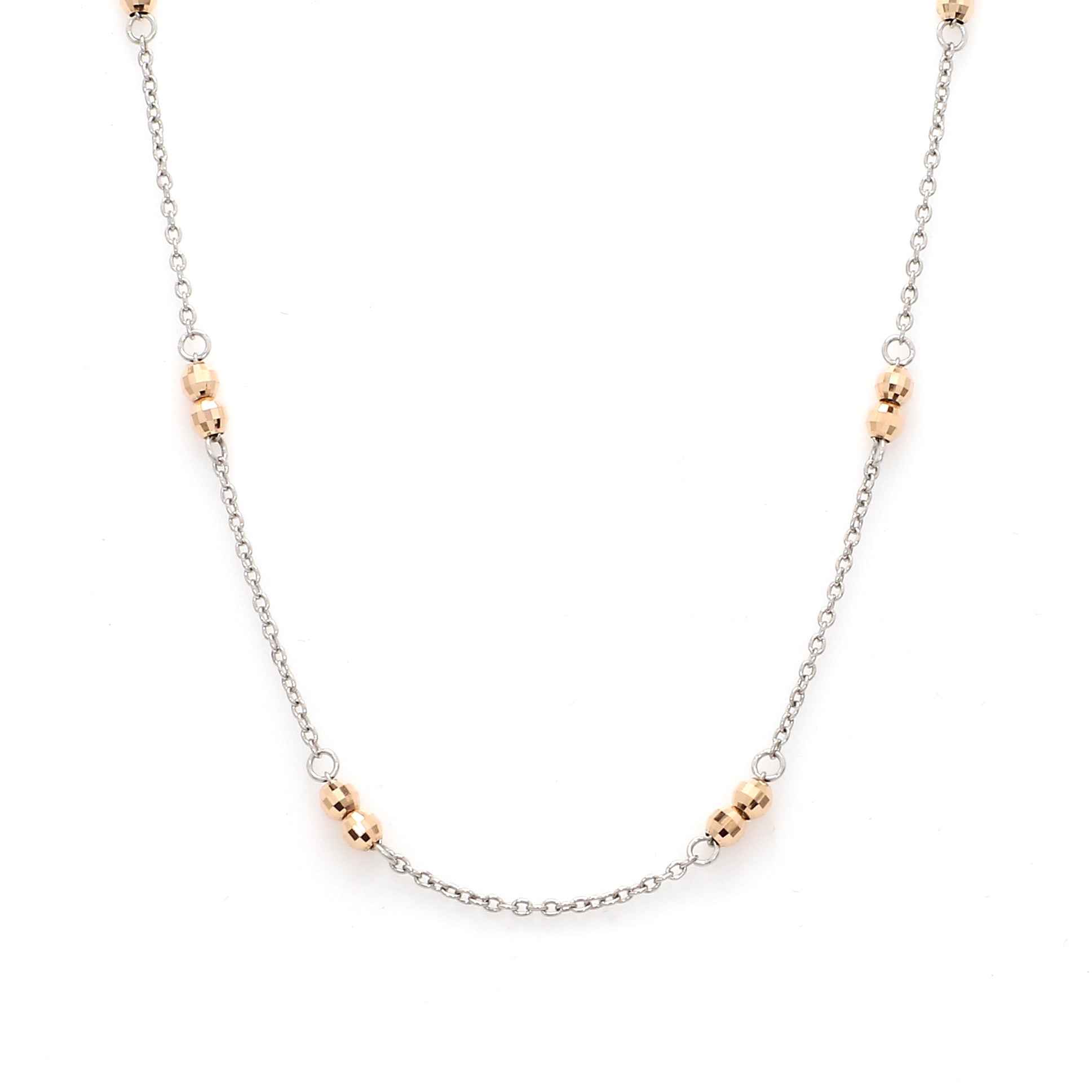 Japanese Platinum Rose Gold Chain for Women JL PT CH 1048
