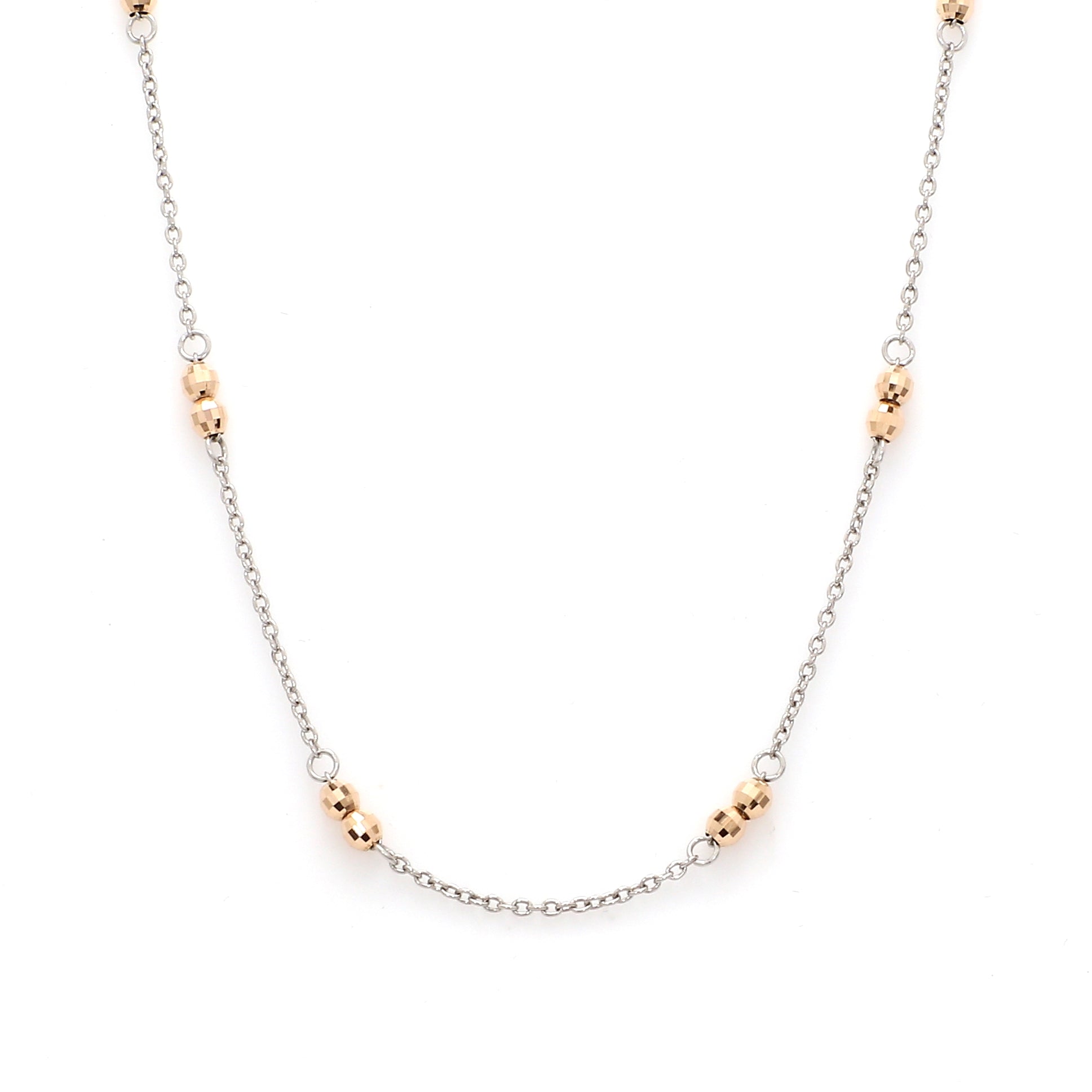 Japanese Platinum Rose Gold Chain for Women JL PT CH 1048   Jewelove.US