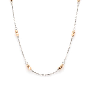 Japanese Platinum Rose Gold Chain for Women JL PT CH 1048