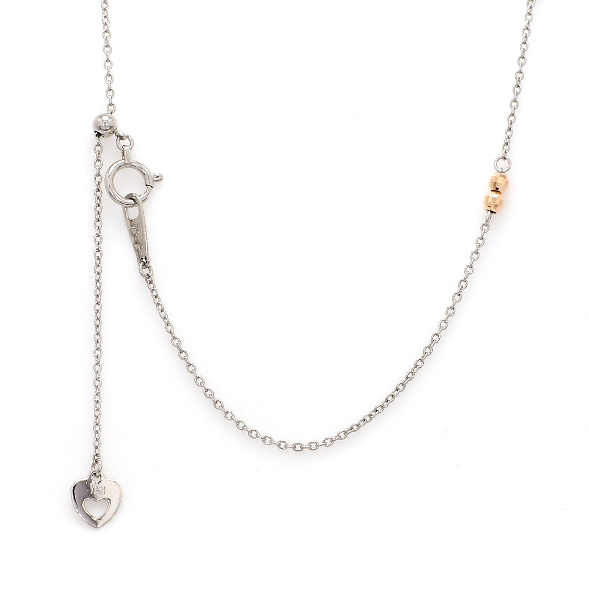 Japanese Platinum Rose Gold Chain for Women JL PT CH 1048