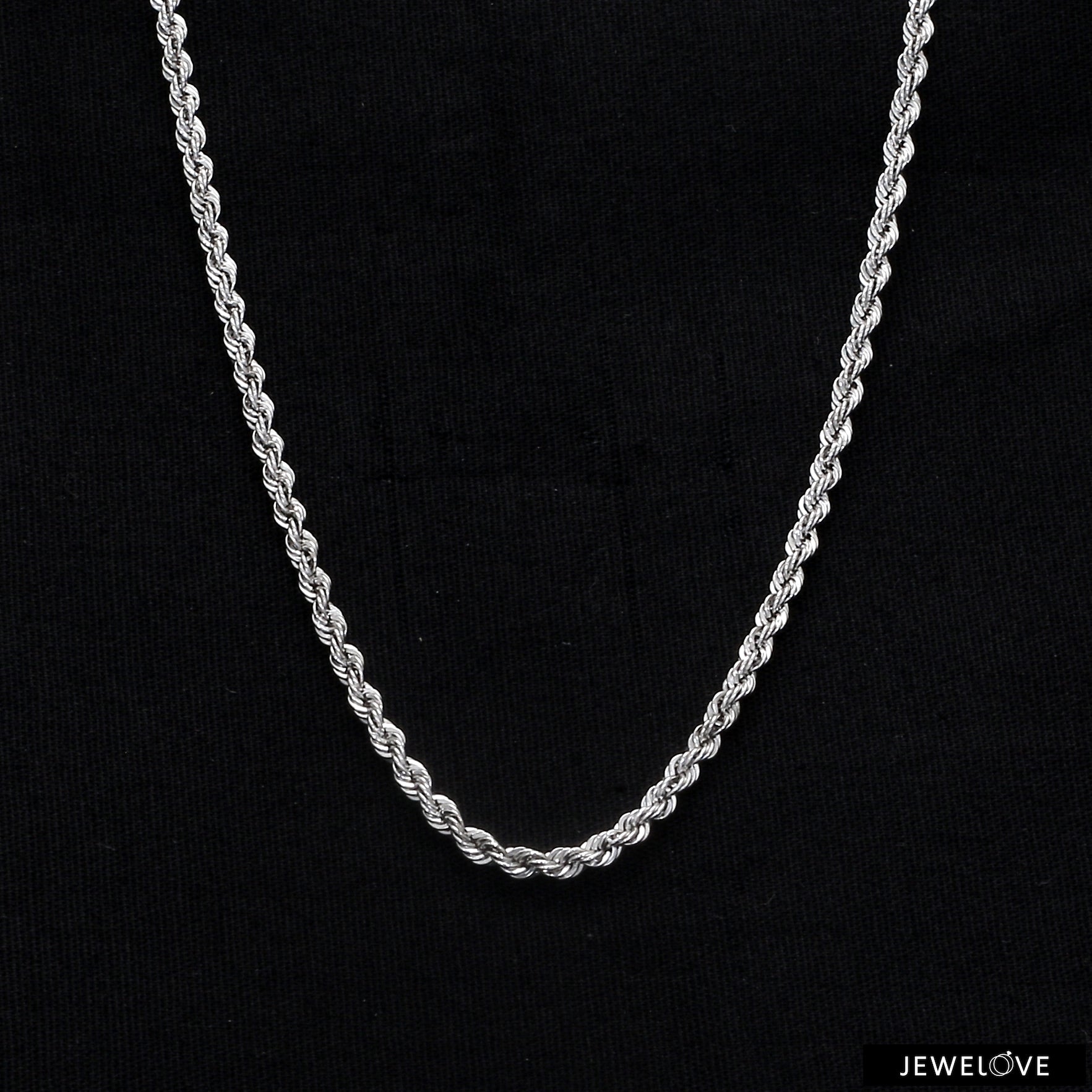 2.3mm Cordell Platinum Rope Chain JL PT CH 903