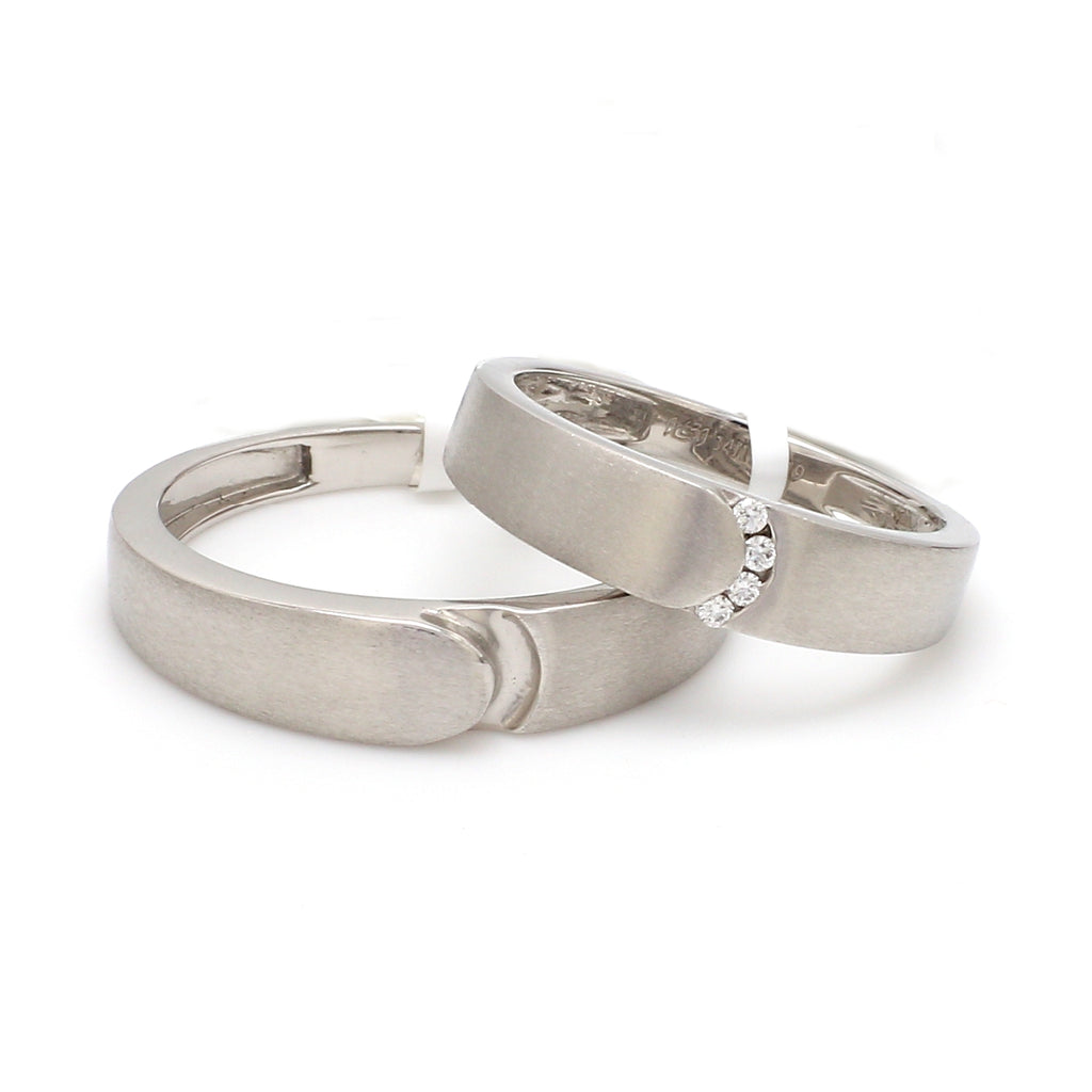 Designer Platinum Diamond Couple Rings JL PT 1137  Both Jewelove