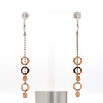 Load image into Gallery viewer, Designer Plain Platinum &amp; Rose Gold Earrings JL PT E 764   Jewelove.US
