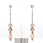 Load image into Gallery viewer, Designer Plain Platinum &amp; Rose Gold Earrings JL PT E 764
