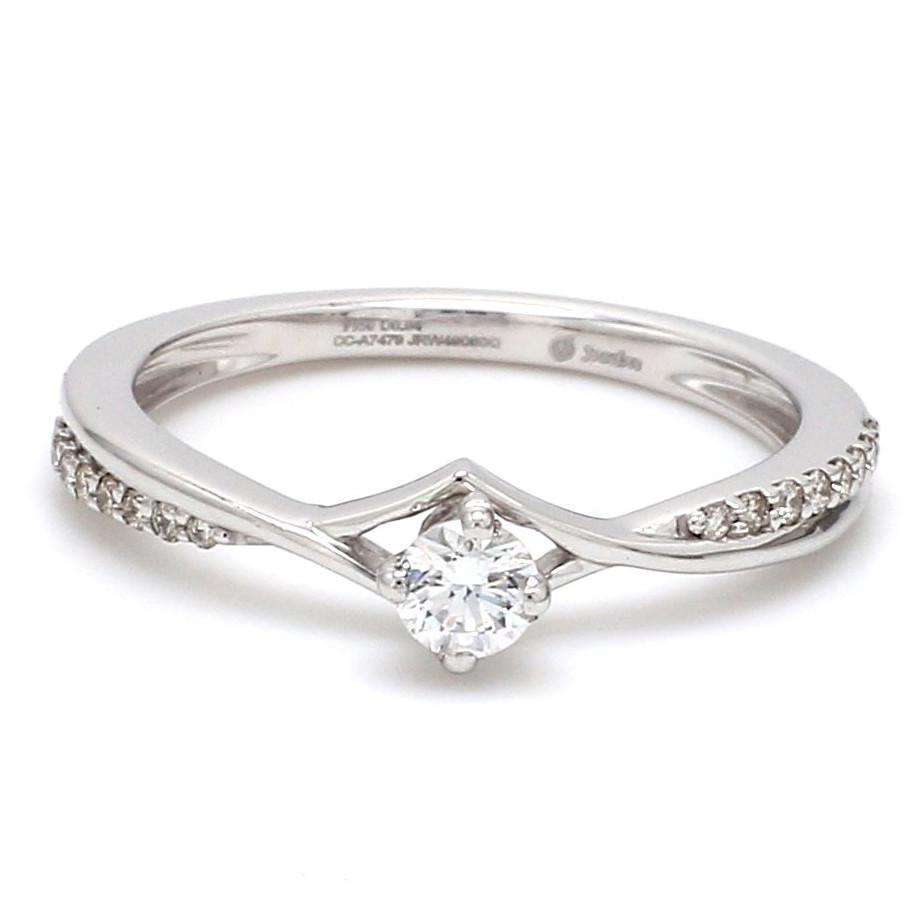 20 Pointer Platinum Diamond Engagement Ring  JL PT 573-A