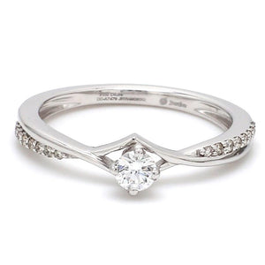 20 Pointer Platinum Diamond Engagement Ring  JL PT 573-A