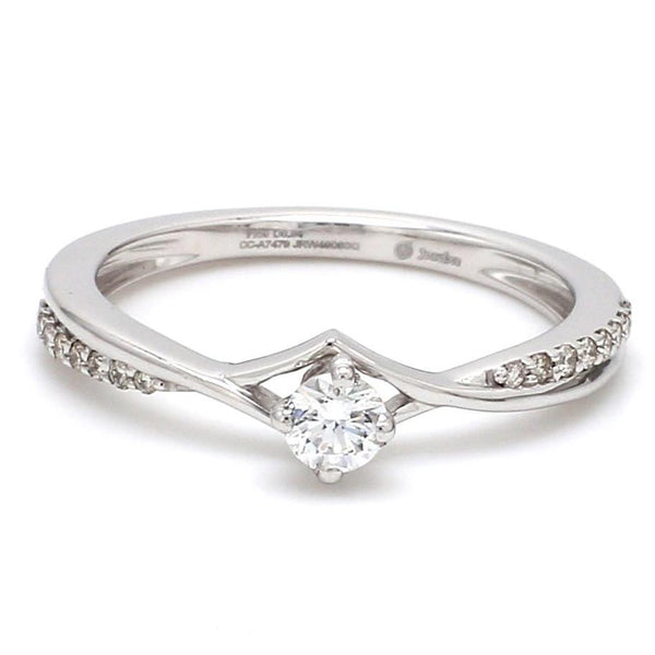20 Pointer Platinum Diamond Engagement Ring JL PT 573-A –