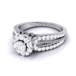 Load image into Gallery viewer, 20 Pointer Designer Platinum Diamond Engagement Ring JL PT G 102-A   Jewelove.US
