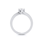 Load image into Gallery viewer, Curvy 0.40 cts. Platinum Solitaire Engagement Ring for Women JL PT G-124
