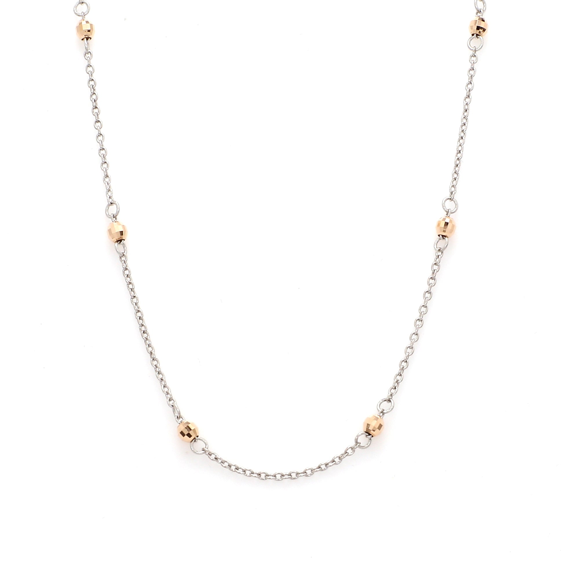 Japanese Platinum Rose Gold Chain JL PT CH 1052   Jewelove.US