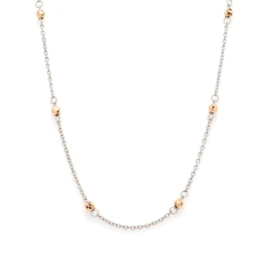 Japanese Platinum Rose Gold Chain JL PT CH 1052   Jewelove.US