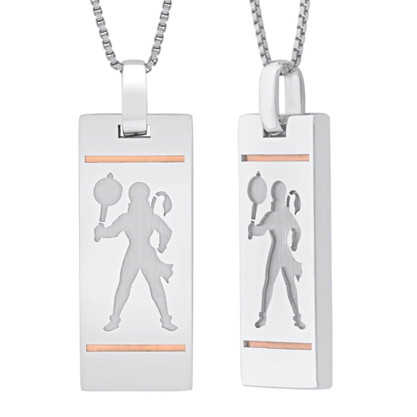 Hanuman Ji Pendant in Platinum & Rose Gold JL PT Hanuman - 1