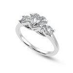 Load image into Gallery viewer, 70-Pointer Heart Cut Solitaire Diamond Accents Platinum Ring JL PT 1233-B   Jewelove.US
