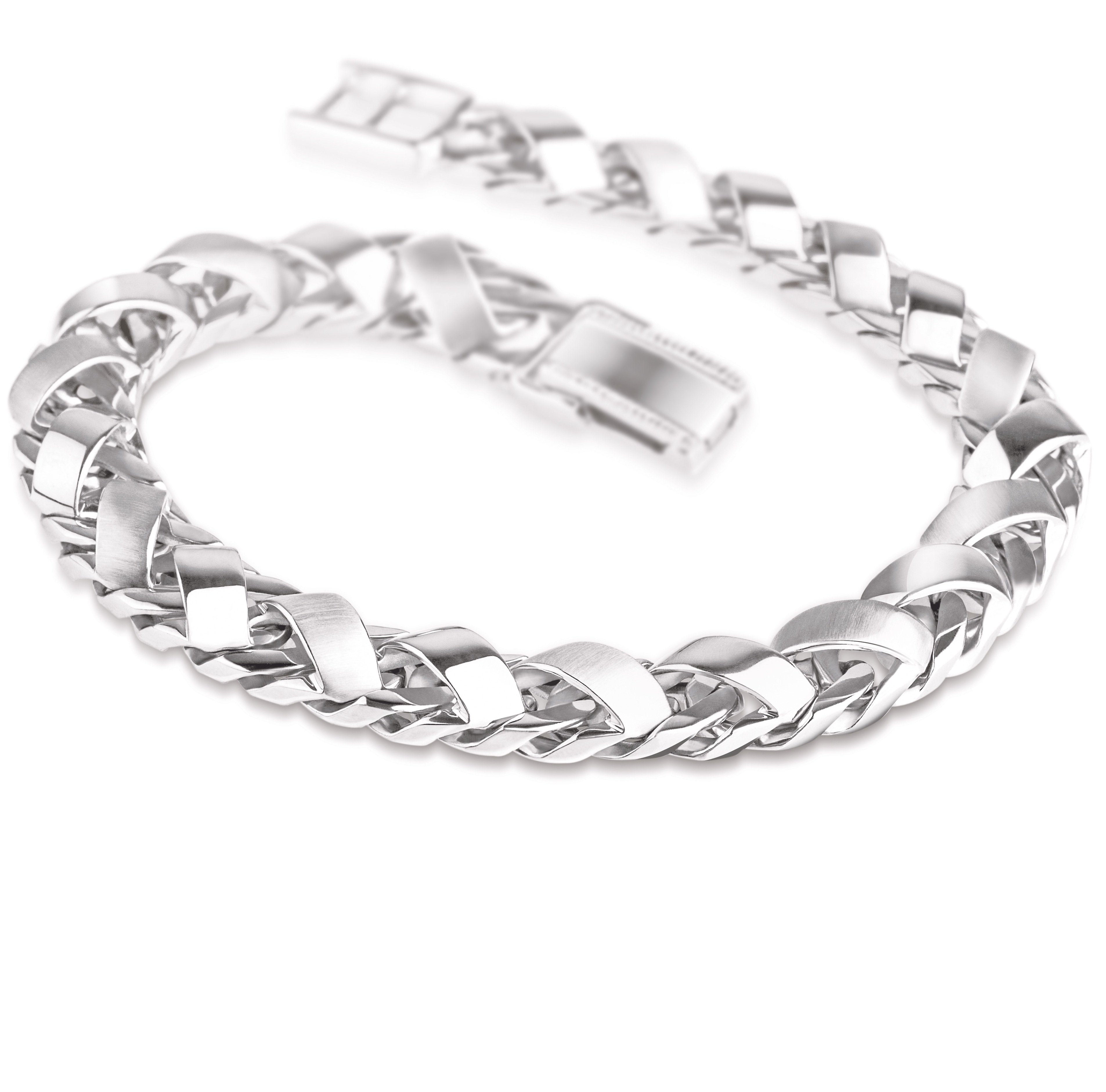 Heavy Platinum Bracelet for Men JL PTB 641 Jewelove.US
