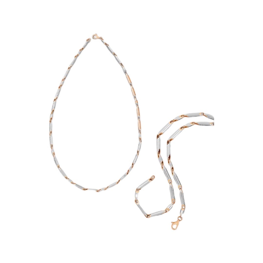 Platinum Rose Gold Chain for Men JL PT CH 1020