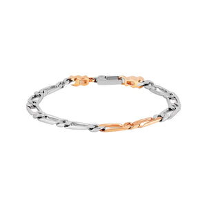 Platinum and Rose Gold Bracelet for Men JL PTB 842