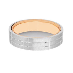 Platinum Rose Gold Ring for Men JL PT 1101   Jewelove.US