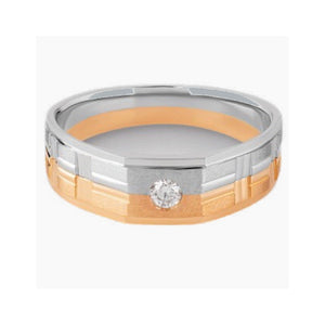 Platinum Rose Gold Ring for Men JL PT 1106