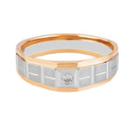 Load image into Gallery viewer, Platinum Rose Gold with Diamond Ring for Men JL PT 1098   Jewelove.US

