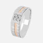 Load image into Gallery viewer, Platinum Rose Gold with Diamond Ring for Men JL PT 1096
