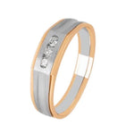 Load image into Gallery viewer, Platinum Rose Gold with Diamonds Ring for Men JL PT 1093
