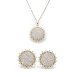 Load image into Gallery viewer, Rising Sun - Designer Gold with Diamond Pendant Set JL AU E 189  Pendant-Set Jewelove.US
