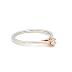 Load image into Gallery viewer, 6 Prongs Single Diamond Platinum &amp; Rose Gold ring for women JL PT 1145   Jewelove.US
